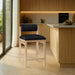 Roundhill - Faux Leather Counter Stool - Natural Frame - Simple Home Plus
