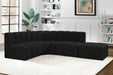 Arc - Boucle Fabric 5 Piece Corner Modular Sofa - Simple Home Plus