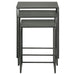Imez - 3 Piece Rectangular Metal Nesting Table Set - Gray - Simple Home Plus