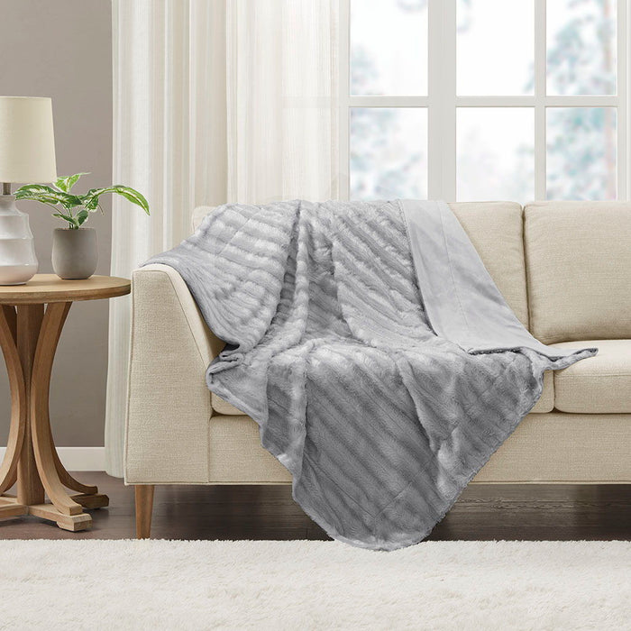 Duke - Long Throw - Gray - Simple Home Plus