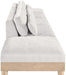 Turin - Chenille Fabric Upholstered Modular Sectional - White - Simple Home Plus
