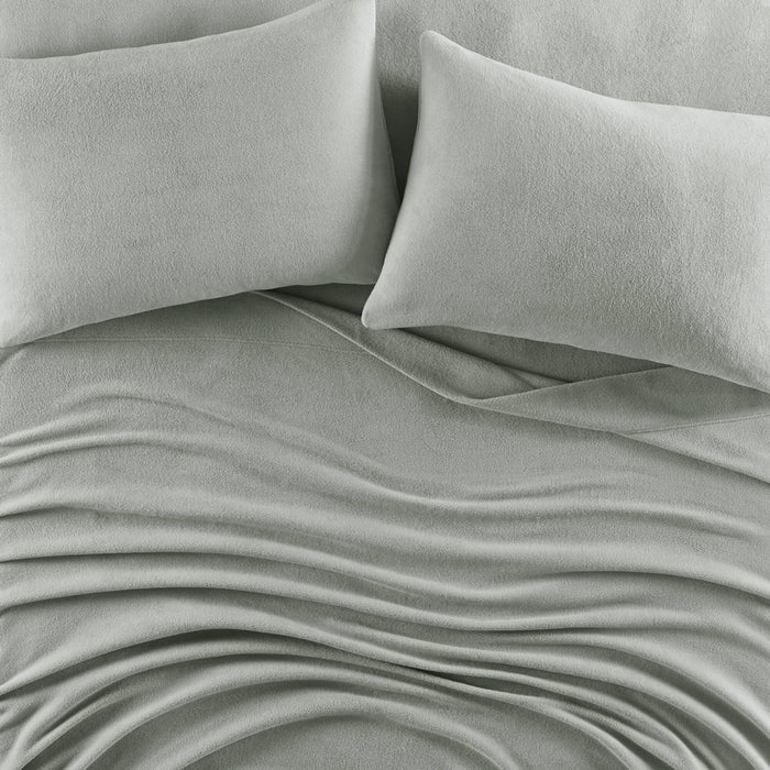 Micro Fleece - California King Sheet Set - Gray - Simple Home Plus