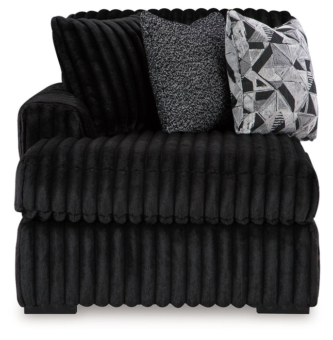 Midnight-Madness - Laf Corner Chaise - Onyx - Simple Home Plus