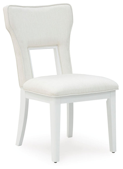 Chalanna - White - Dining Upholstered Side Chair (Set of 2) - Simple Home Plus