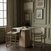 Santos - Upholstered Counter Stool With Stained Natural Base - Simple Home Plus