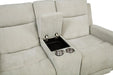 Kennett - Chenille Upholstered Power Reclining Loveseat - Ivory - Simple Home Plus
