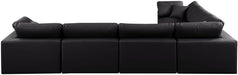Comfy - 6 Piece Faux Leather Modular Corner Sectional - Simple Home Plus