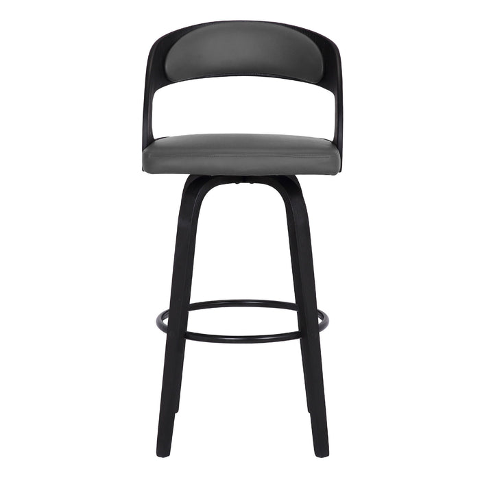 Shelly - 26" Counter Height Swivel Bar Stool With Black Frame - Simple Home Plus