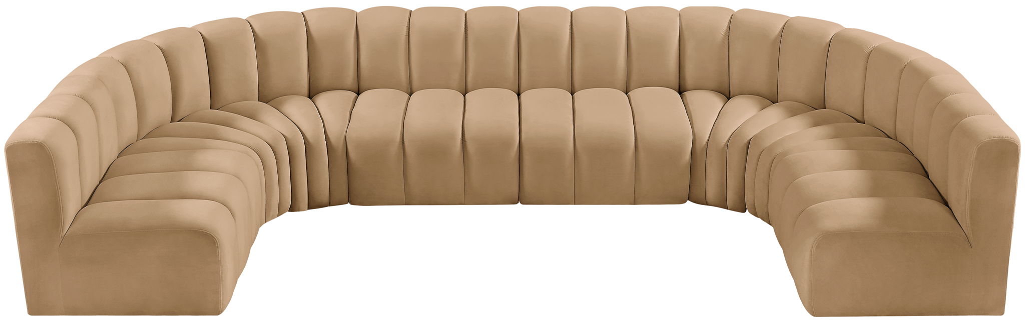 Arc - Velvet Modular U-Shaped Sectional - Simple Home Plus