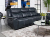 Sloane - Upholstered Padded Arm Reclining Sofa - Blue - Simple Home Plus