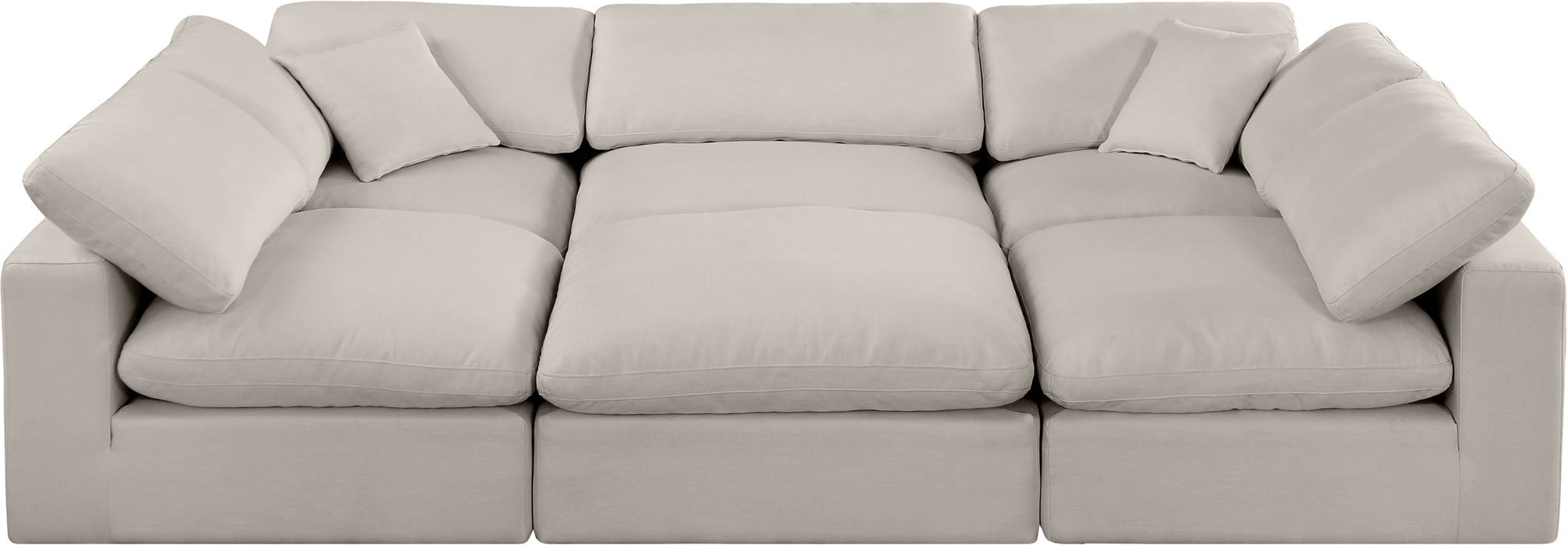 Comfy - 6 Piece Linen Sectional - Simple Home Plus