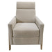 Luna - Recliner With Frame - Beige - Simple Home Plus