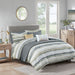 Marina - 8 Piece Printed Comforter And Coverlet Set Collection - Sand - Simple Home Plus