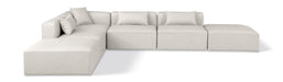 Cube - 6 Piece Modular Corner Armless Sectional - Simple Home Plus