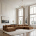 Shaggy - Fabric 7 Piece Modular Sectional With 2 Ottomans - Simple Home Plus