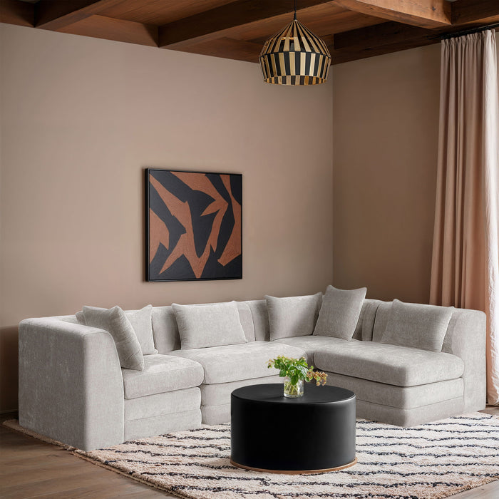 Stellar - 4 Piece Upholstered Modular Sectional - Simple Home Plus