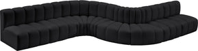 Arc - Faux Leather 8 Piece Curved Modular Sofa - Simple Home Plus