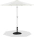 Fiji - Aluminum Patio Umbrella With Round Black And White Base - Simple Home Plus