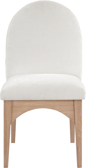 Waldorf - Chenille Dining Side Chair With Natural Legs - Simple Home Plus