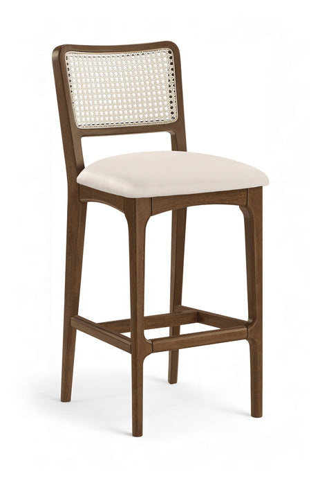 Atrium - Upholstered Bar Stool (Set of 2) - Brushed Brown Frame - Simple Home Plus
