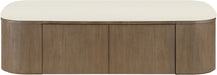 Velden - Upholstered Storage Bench With Stained Brown Base - Simple Home Plus