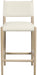 Andie - Vegan Leather Upholstered Counter Stool - Natural Base - Simple Home Plus