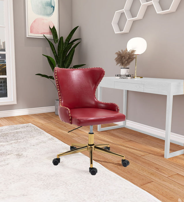 Hendrix - Office Chair with Gold Legs - Simple Home Plus