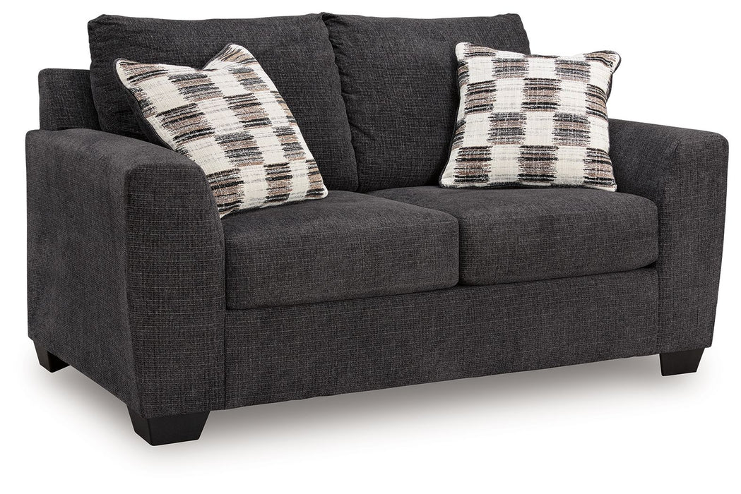 Loreo - Loveseat - Ebony - Simple Home Plus