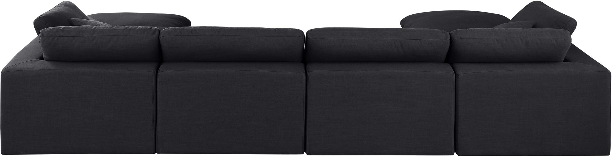 Comfy - 6 Piece Linen Modular Double Chaise Sectional - Simple Home Plus