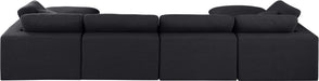 Comfy - 6 Piece Linen Modular Double Chaise Sectional - Simple Home Plus