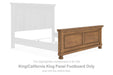 Feddinger - King/California King Panel Footboard - Medium Brown - Simple Home Plus