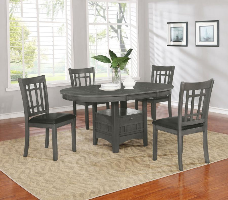 Lavon - 5-Piece Oval Extension Leaf Dining Set - Simple Home Plus