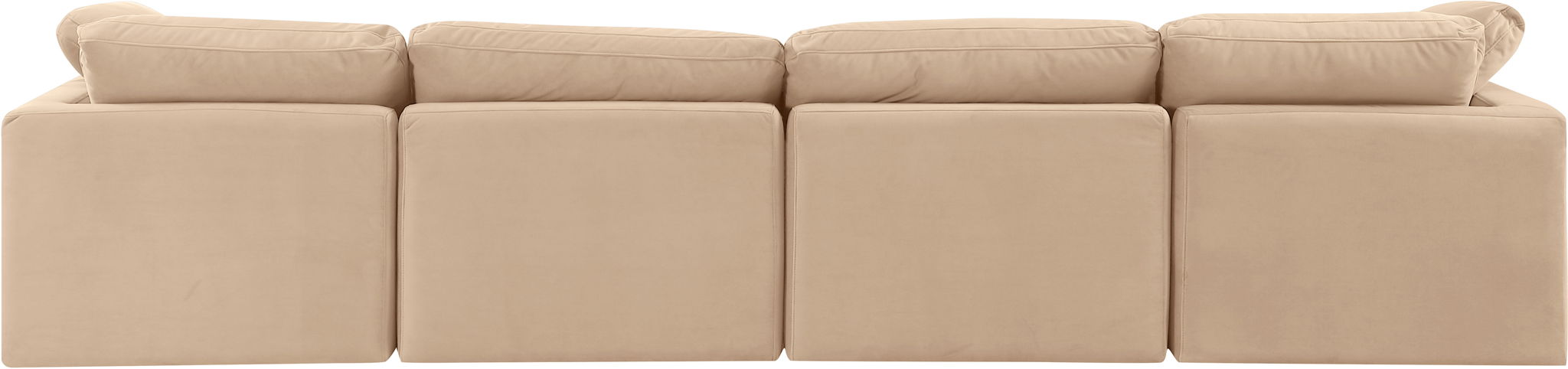 Indulge - Velvet 4 Seat Modular Sofa - Simple Home Plus
