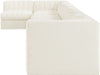 Rummi - Velvet Performance Fabric Upholstered 8 Piece Modular Sectional, L-Shaped (Right) - Simple Home Plus