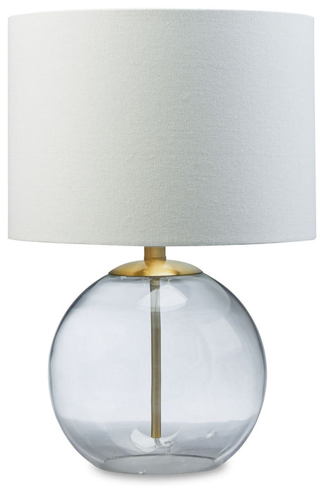 Samder - White - Glass Table Lamp - Simple Home Plus