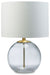 Samder - White - Glass Table Lamp - Simple Home Plus
