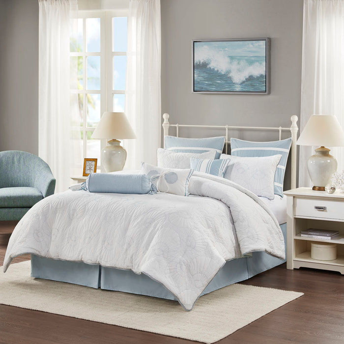 Crystal Beach - Comforter Set - White - Simple Home Plus