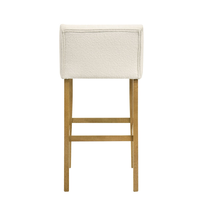 Fauna - Modern Transitional Wood Bar Height Kitchen Bar Stool - Simple Home Plus