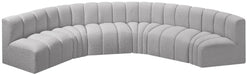 Arc - Boucle Fabric 6 Piece U-Shaped Modular Sofa - Simple Home Plus