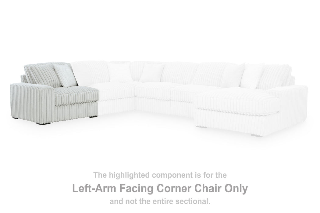 Stupendous - LAF Corner Chair - Alloy - Simple Home Plus