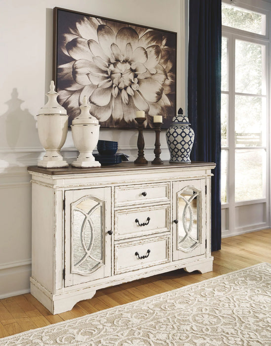 Realyn - Dining Room Server - Chipped White AS-IS