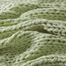 Chunky Double Knit - Handmade Throw - Sage Green - Simple Home Plus