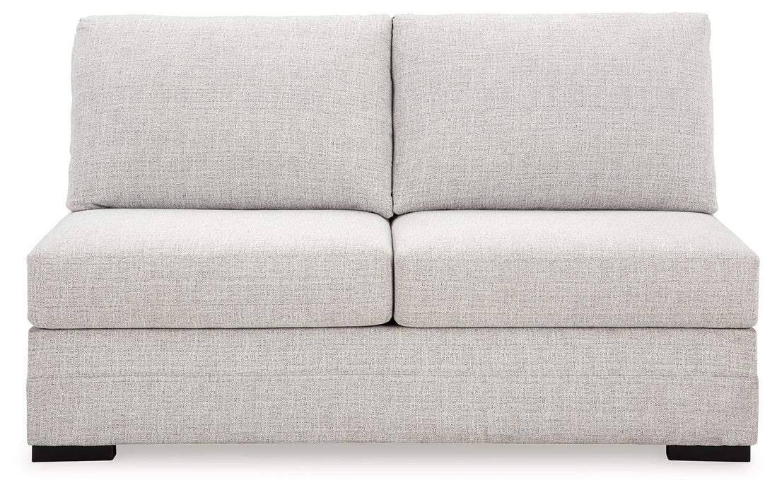 Koralynn - Armless Loveseat - Stone - Simple Home Plus