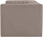 Rummi - Velvet Performance Fabric Upholstered 2 Piece Modular Loveseat - Simple Home Plus