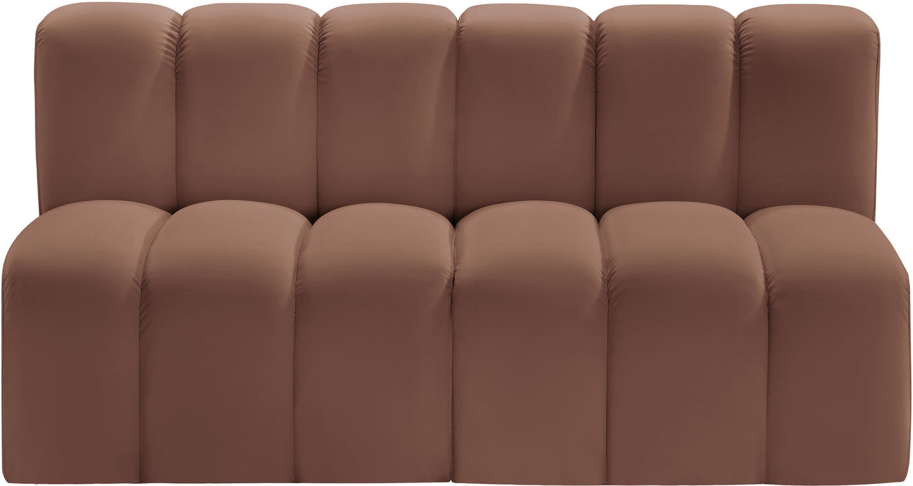 Arc - Faux Leather 2 Seats Modular Sofa - Simple Home Plus