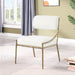 Bastille - Upholstered Dining Side Chair (Set of 2) - Brass Frame - Simple Home Plus