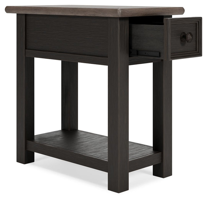 Tyler Creek - Black / Gray - Chair Side End Table - Simple Home Plus