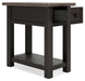Tyler Creek - Black / Gray - Chair Side End Table - Simple Home Plus