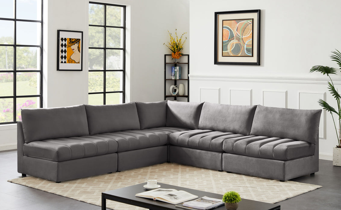 Jacob - Modular Corner Armless Sectional 5 Piece - Simple Home Plus