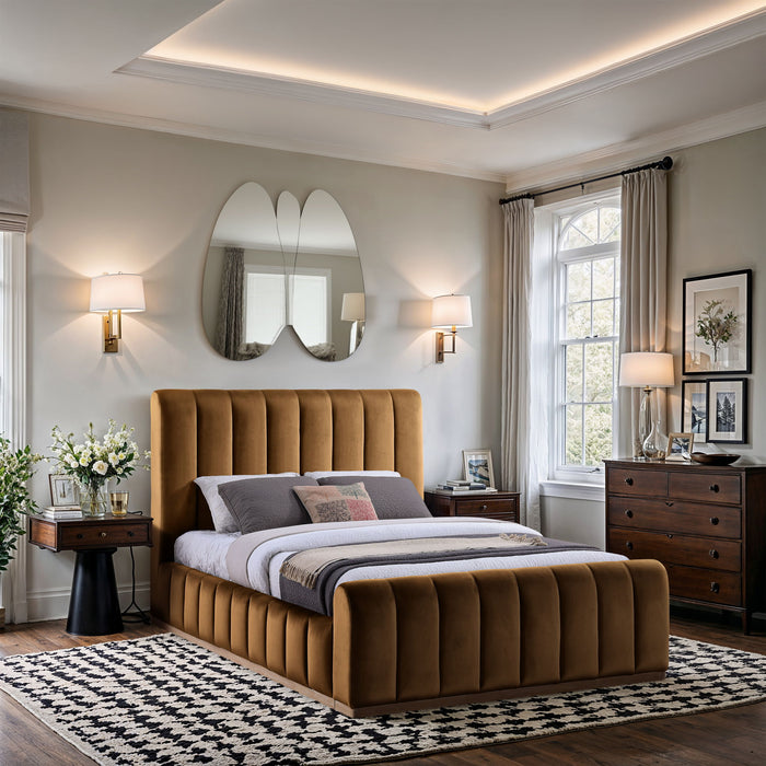Amara - Velvet Bed - Simple Home Plus